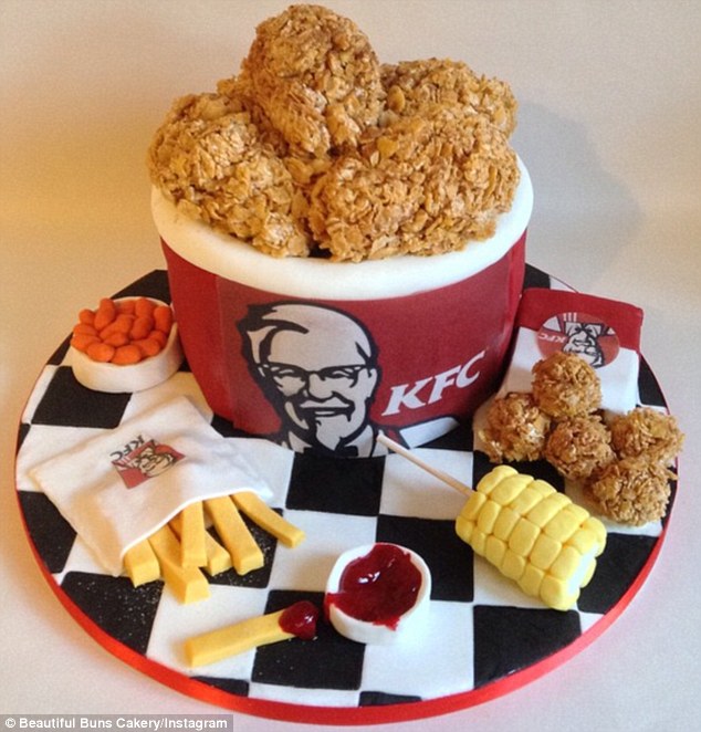 KFC inspired cake Kentucky fried chicken cake