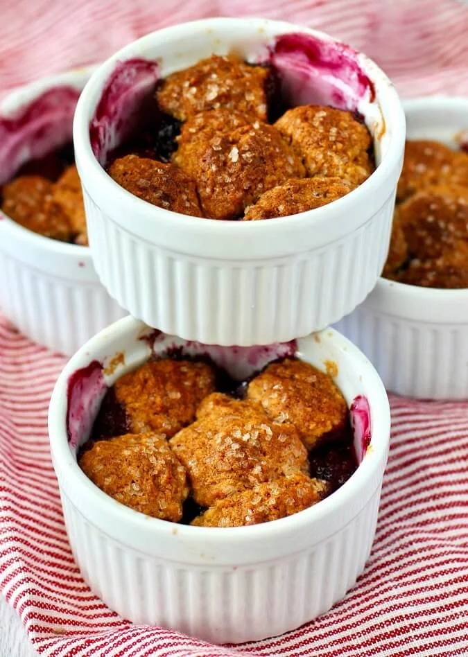 Mixed Berry Cobblers Karen's Kitchen Stories