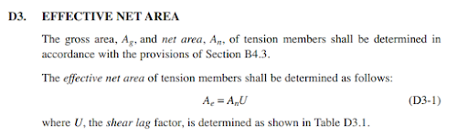 effective net area, parishith jayan, shear lag