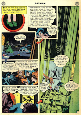 SIngle page from Batman #30, using arrows to show reading order.
