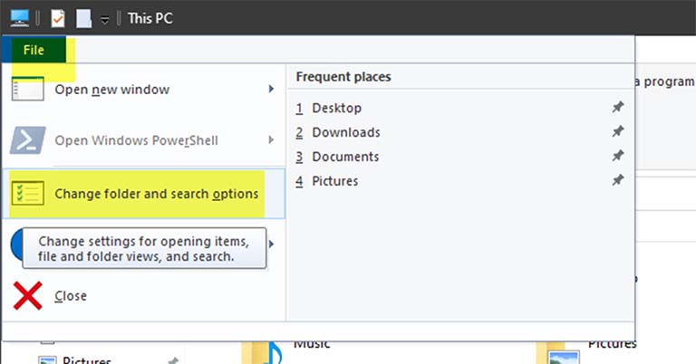 Cara Membuka File Explorer Options Di Windows 10 Cara Membuka File Explorer Options Di Windows 10
