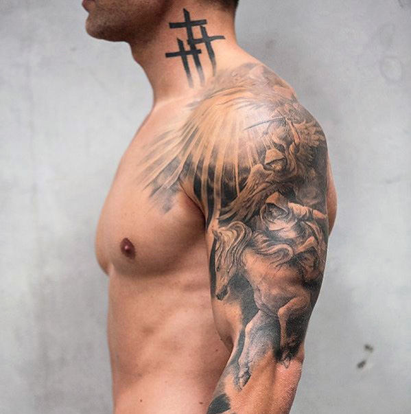 75+ Best Neck Tattoos For Guys (2019) Side, Back & Front ...