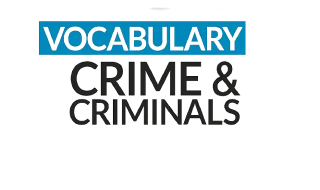 The vocabulary of types of crimes in the English language