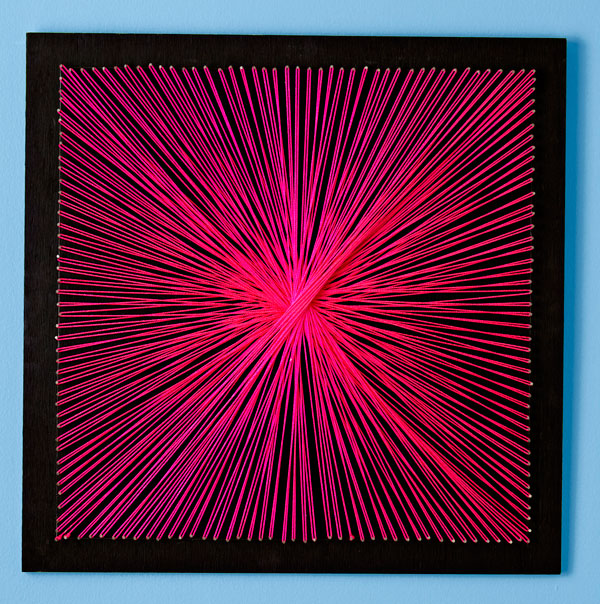 Girl With A Surfboard: String Art DIY