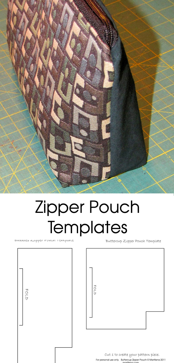Zipper Pouch with gusset Tutorial