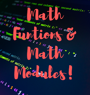 Math Functions & Math Modules - American Python