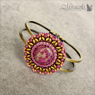 pink jasper bracelet, bransoletka z jaspisem różowym,miracolo