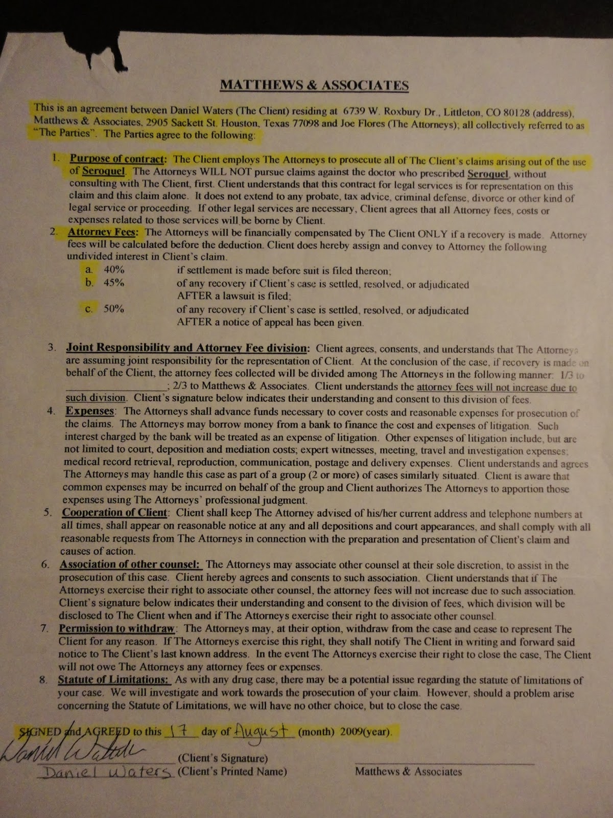 My lawyers Stole my Lawsuit award money