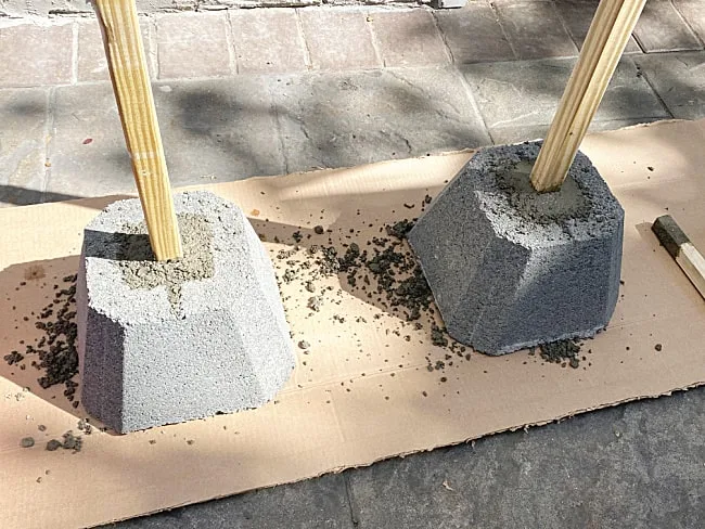 cement bases for poles