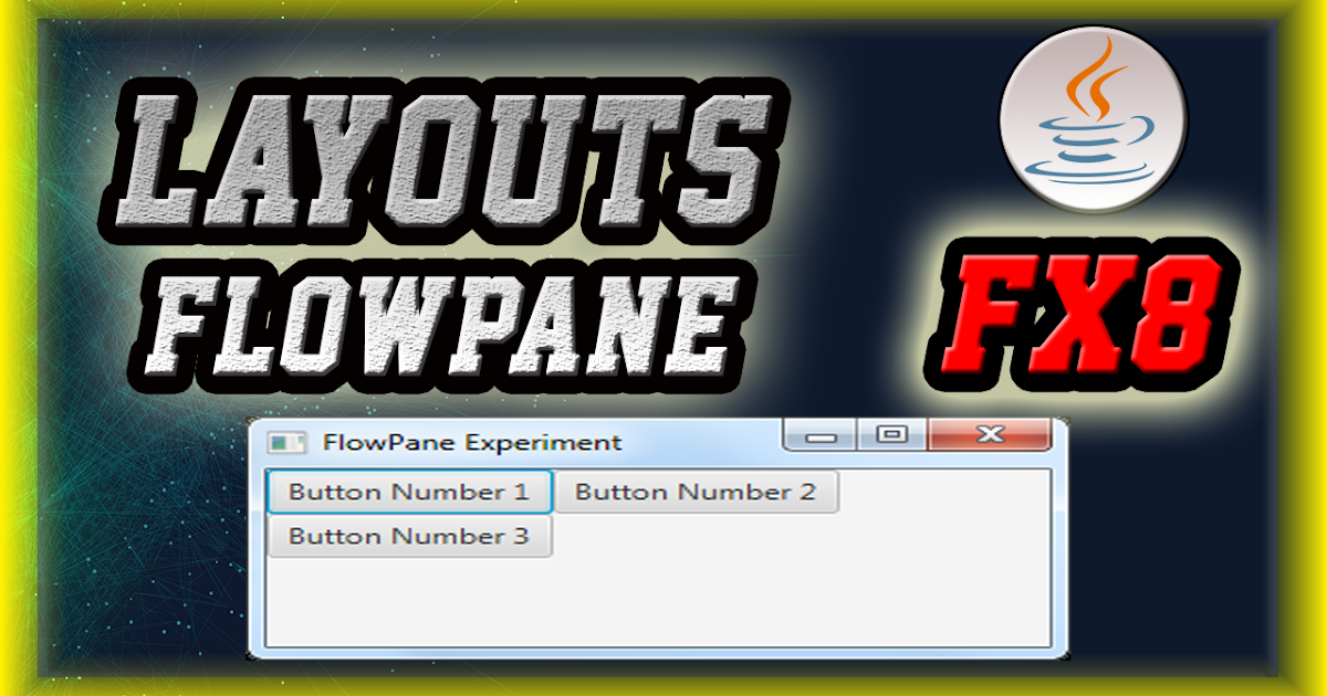 CURSO PRÁCTICO JAVAFX Tutorial │FLOWPANE 【Ejemplo Layouts Layouts
