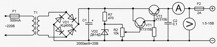 Радио схемы: Как сделать блок питания с регулировкой тока