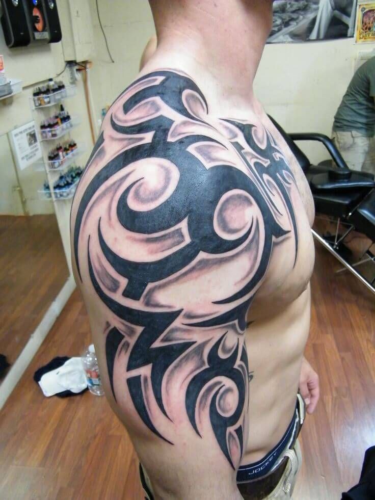 150+ Best Shoulder Tattoos For Men (2020) Tribal Designs