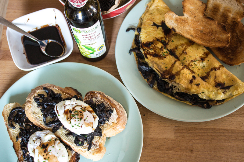 Svelte salivations Portobello Mushroom Mania Two Ways with Eggs for