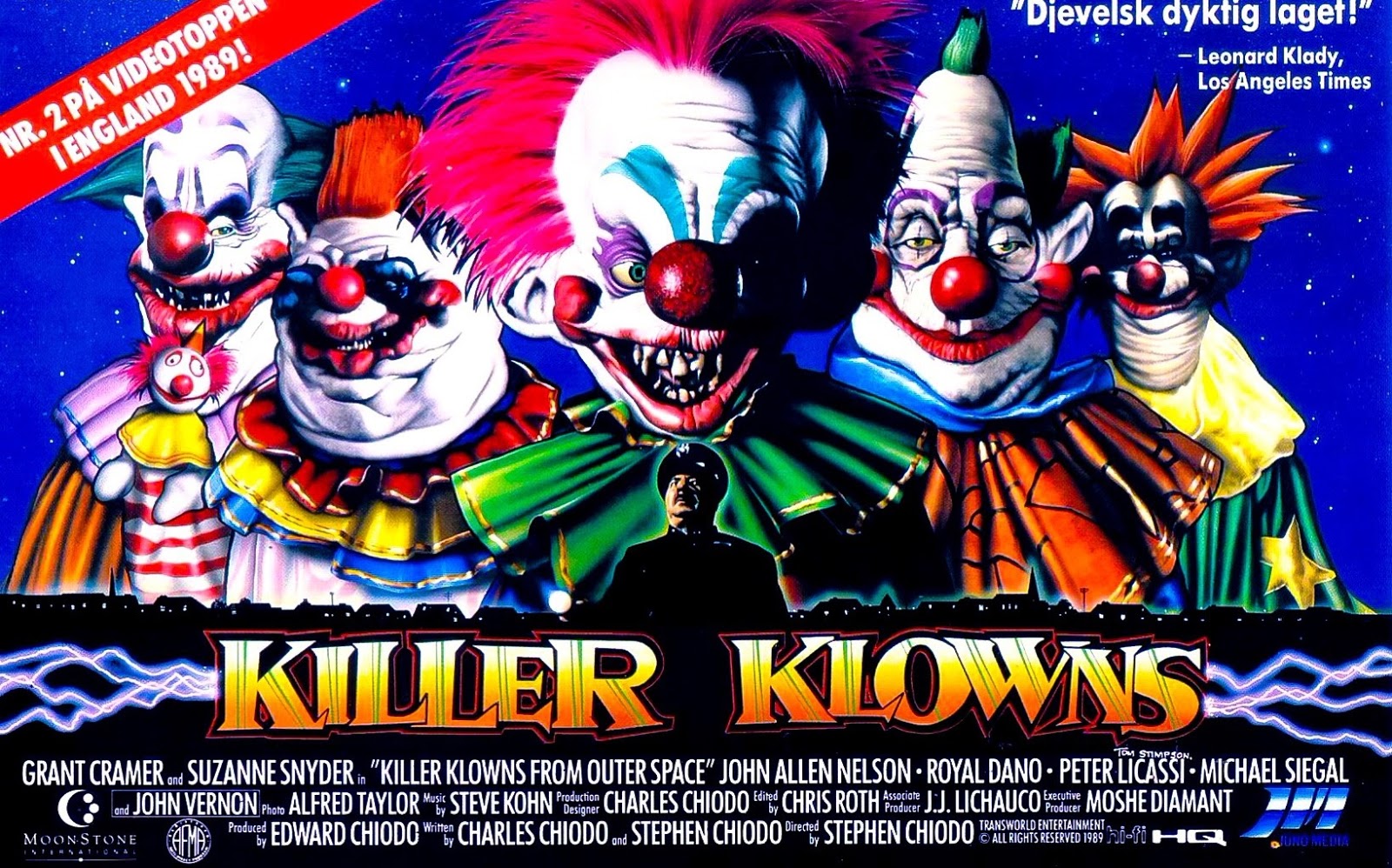 Killer from outer space. Killer Klowns from Outer Space 1988. Клоуны-убийцы из космоса 1988.