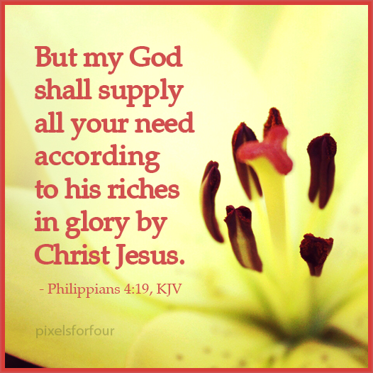 Bible Verse 9 Gods Riches And Provision