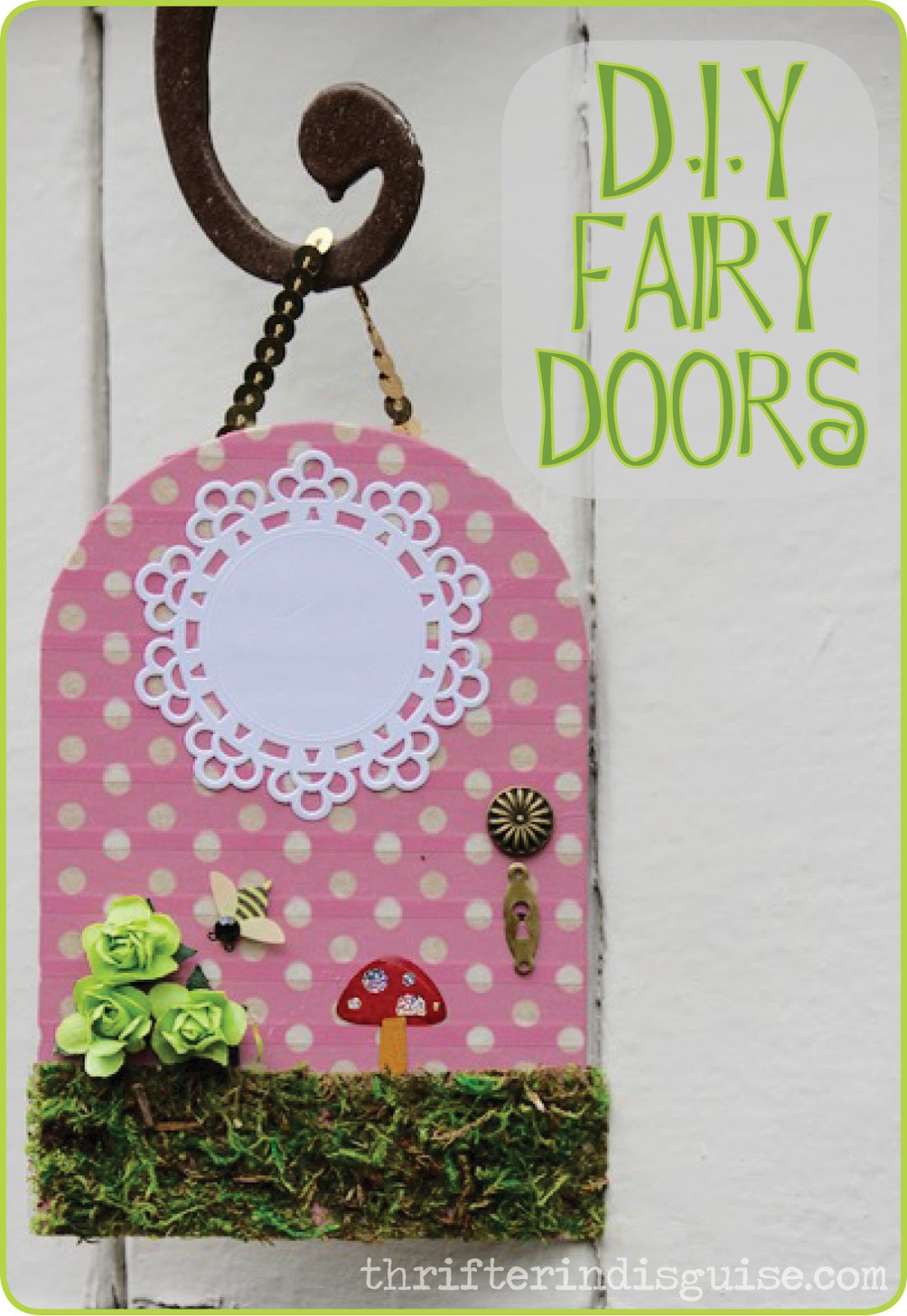 A Thrifter in Disguise DIY Fairy Door Tutorial