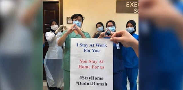 Dokter Malaysia: Aku Tetap Bekerja Untuk Kalian, Tolong Kalian Tetap Di Rumah Untuk Kami