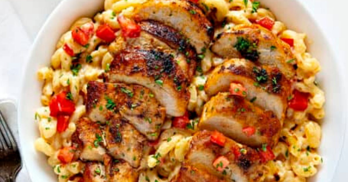 Cajun Chicken Macaroni and Cheese