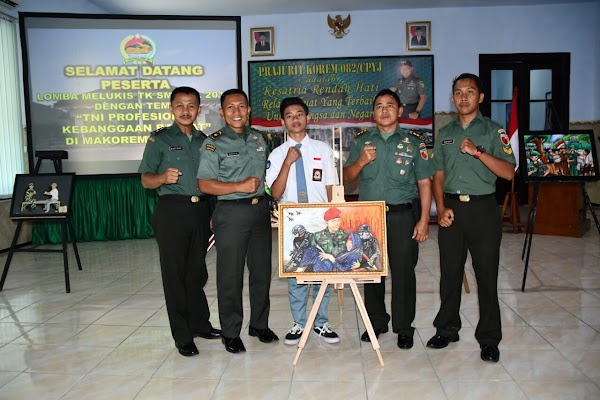 HUT ke-74, Korem 082/CPYJ Buka Ajang Lomba Lukis Antar Pelajar HUT ke-74, Korem 082/CPYJ Buka Ajang Lomba Lukis Antar Pelajar