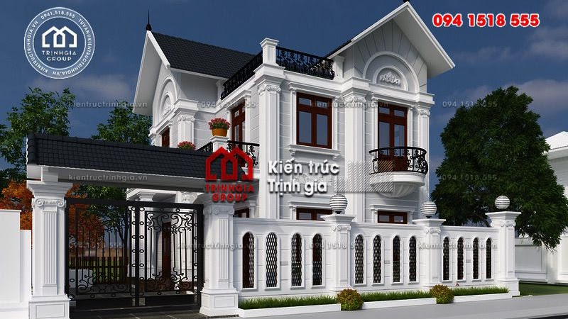 Chọn xây những mẫu nhà tân cổ điển 2 tầng – Tại sao không? - Mã số BT2544 - Ảnh 1
