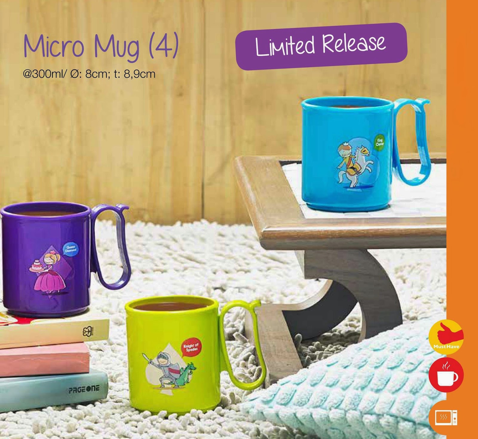 Peralatan Minum Micro Mug Tupperware Perlengkapan Makan Tupperware