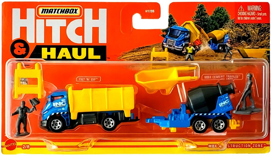 Matchbox 2021 Hitch & Haul MBX Wave Rider & MBX Construction Zone