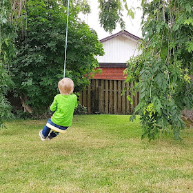 Urlaub an Dänemarks nördlicher Ostseeküste: Unser Ferienhaus in Asaa. Über den Garten haben sich die Kinder sehr gefreut.
