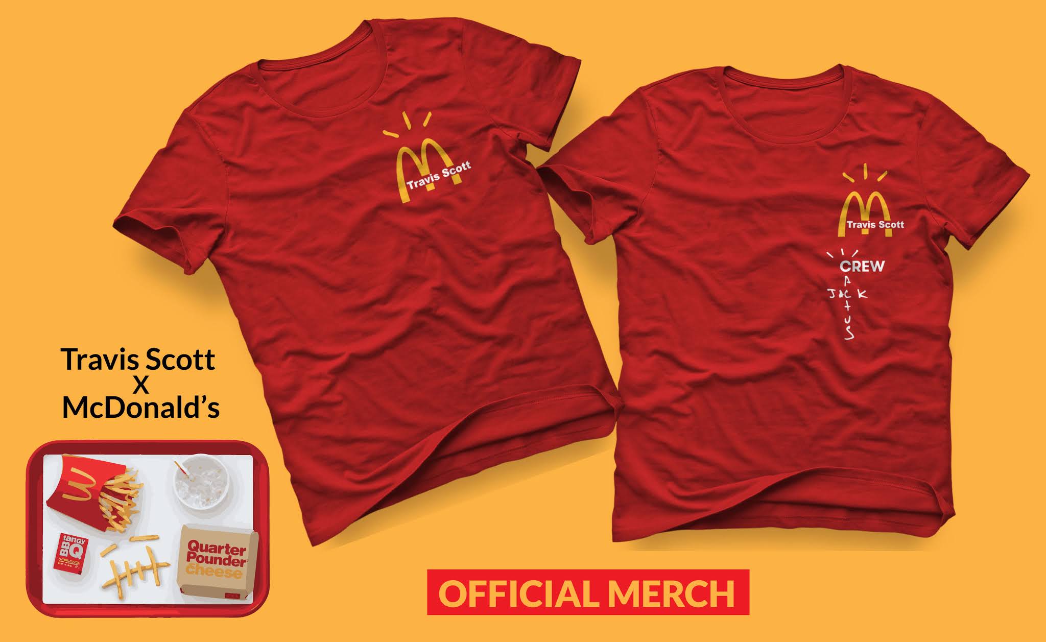 Travis Scott X Mc Donald’s Official T-shirt - Trendy Apparel | Official