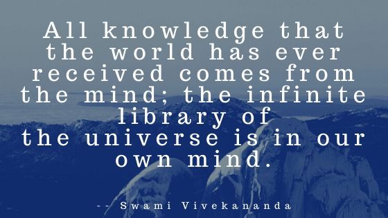 All knowledge.., Swami Vivekananda Quotes. Educational Quote. 