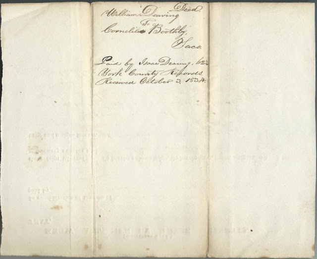 Heirlooms Reunited: 1833 Deed, Saco, Maine: William Dearing of ...