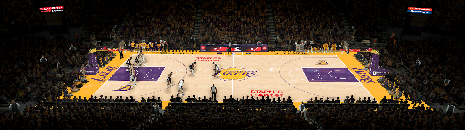 Manni Live 2k Patches Los Angeles Lakers Staples Center