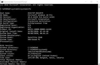 Cara Melihat Spesifikasi Laptop via Command Prompt Cara Melihat Spesifikasi Laptop via Command Prompt