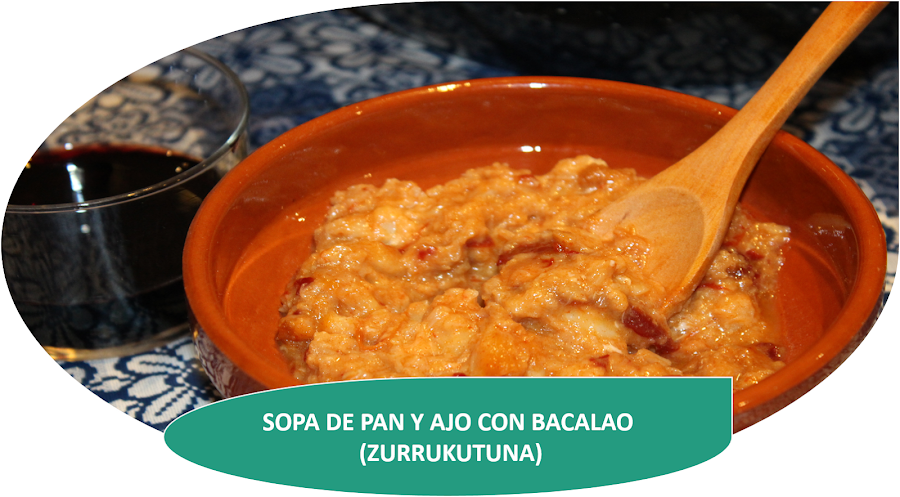 SOPA DE AJO CON BACALAO (ZURRUKUTUNA)