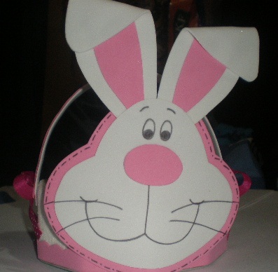 mixdanielamanualidades: CANASTA DE CONEJITO DE PASCUA