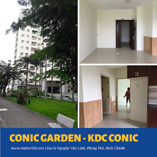 căn hộ 2 phòng ngủ chung cư conic garden khu dân cư conic bình chánh