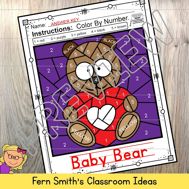 Fern's Freebie Friday - Goldilocks and the Three Bears for Kindergarten Week 3, Small Group, Seat work & Centers Freebie!