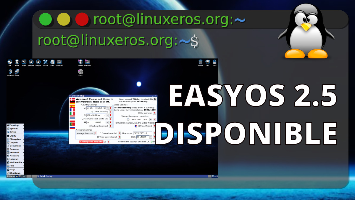 EasyOS 2.5, con Debian 10.6 y el kernel 5.4.78 ~ Linuxeros
