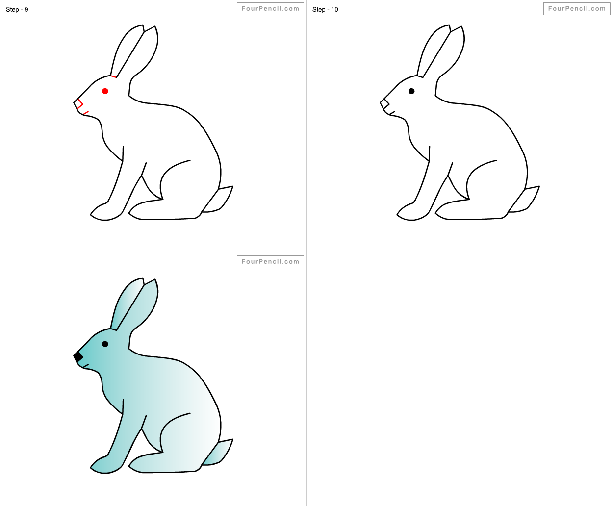 Fpencil: How to draw Rabbit for kids step by step