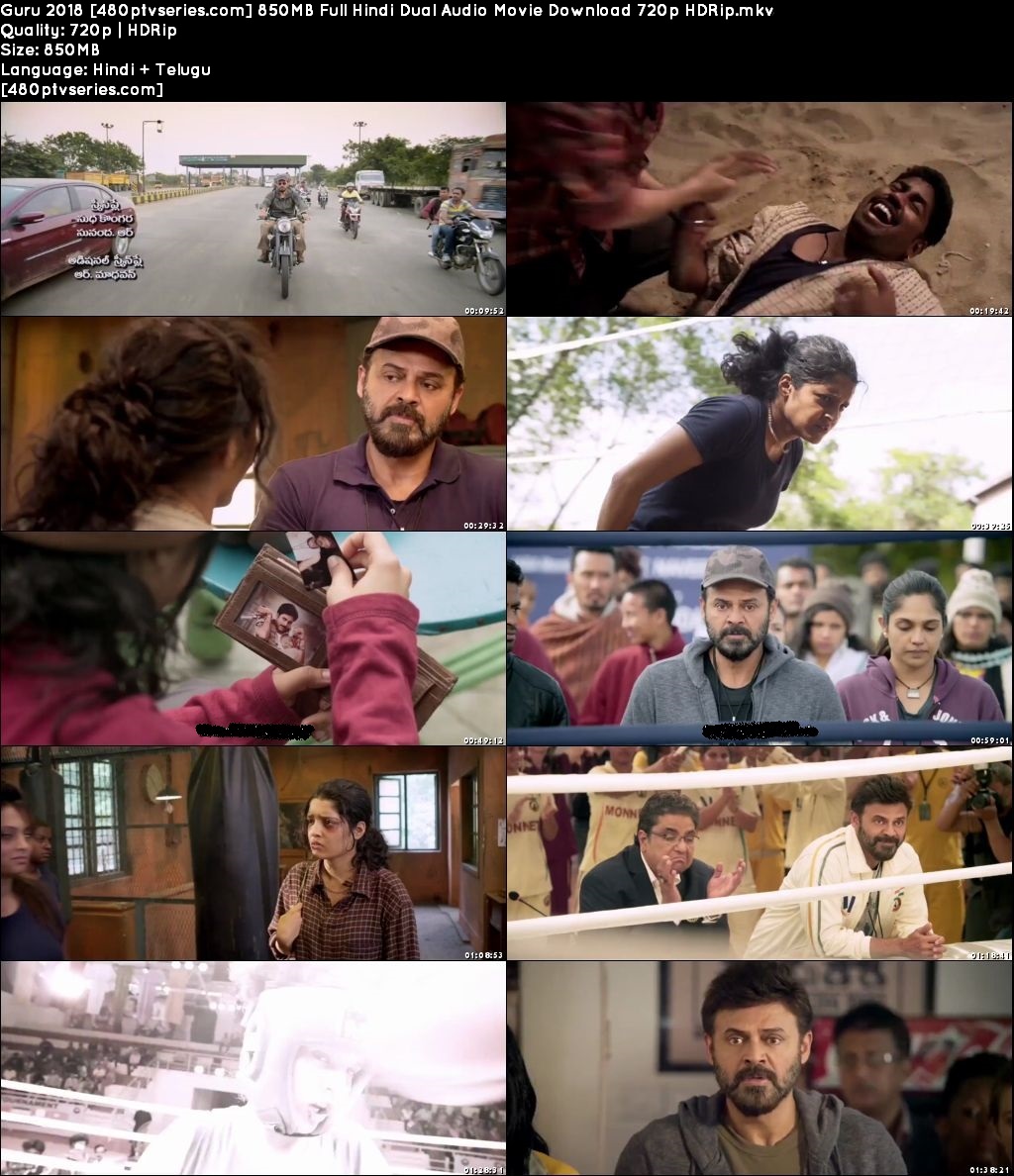 Guru 2018 850MB Full Hindi Dual Audio Movie Download 720p HDRip