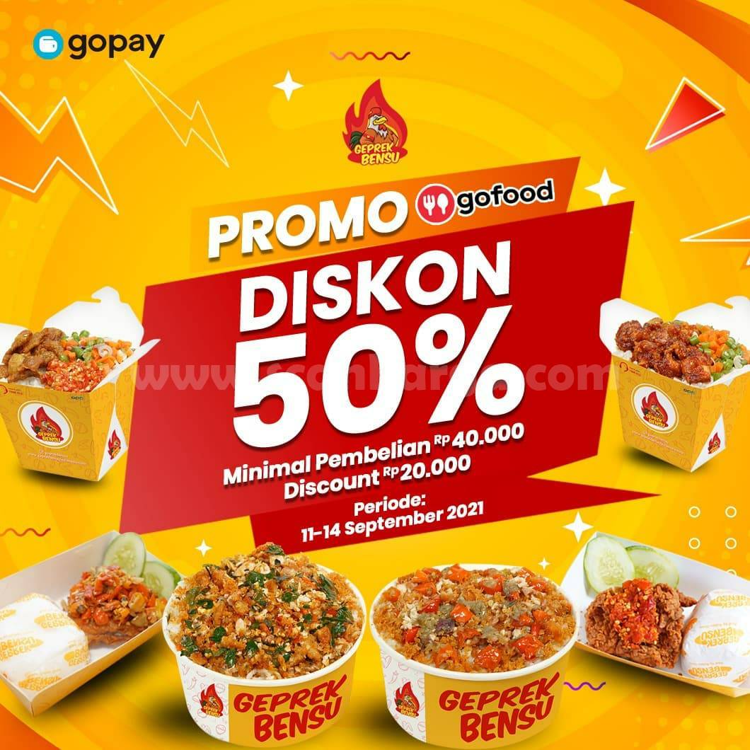 GEPREK BENSU Promo DISKON 50% via GOFOOD