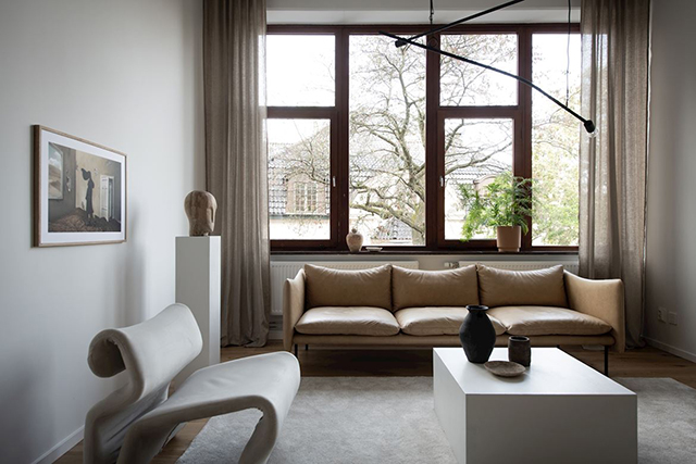 An Elegantly Artful Apartment in Sweden