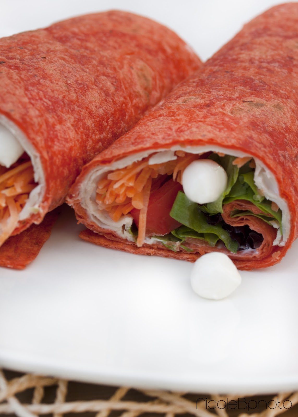 Once Upon A Spoon Sundried Tomato Basil Turkey Wrap