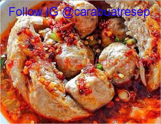 Cara membuat bakso isi cabe