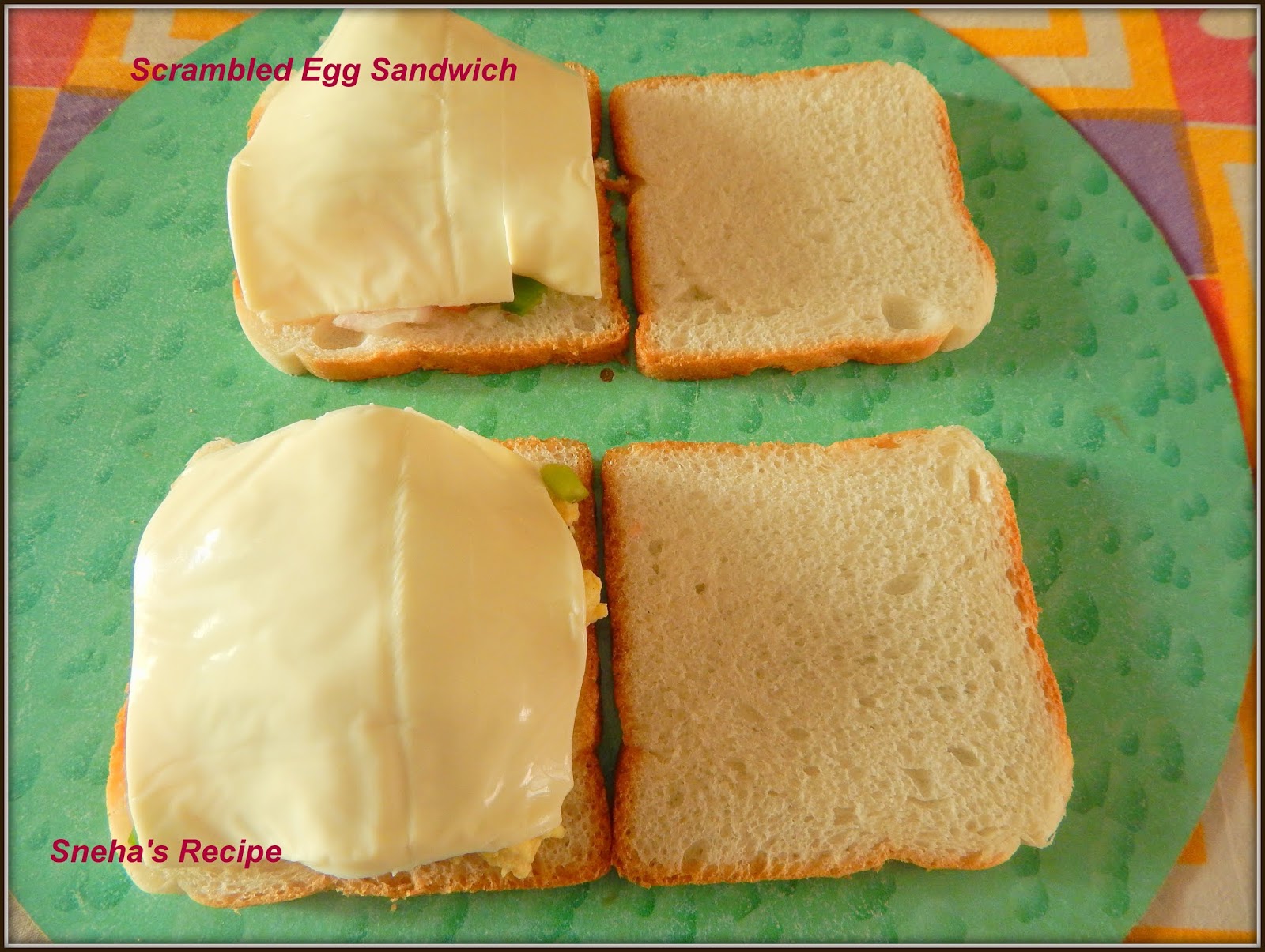 Scrambled Egg Sandwich#Foodieextravaganza - Sneha's Recipe