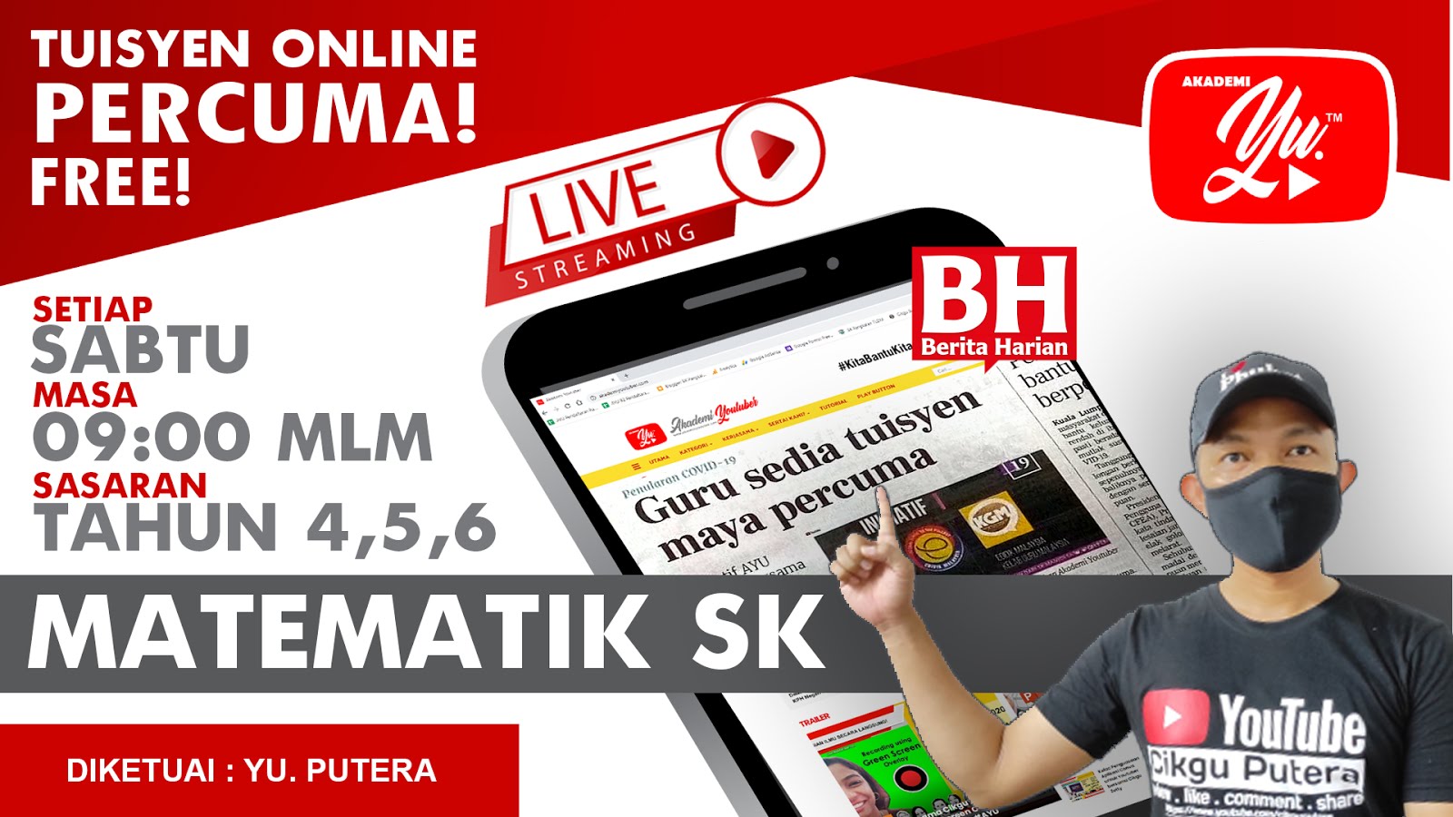 🔴 [LIVE] MATEMATIK SEKOLAH RENDAH, PANJANG OLEH CIKGU PUTERA #06 #