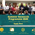 YCR Virtual Summer Research Programme 2020