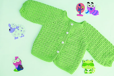 5 - Crochet Imagen Chaqueta a crochet con puntada de arroz muy fácil y sencillo por Majovel Crochet