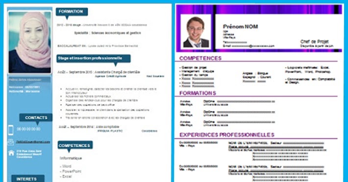 Cv exemple 2016 ~ Mix arabe