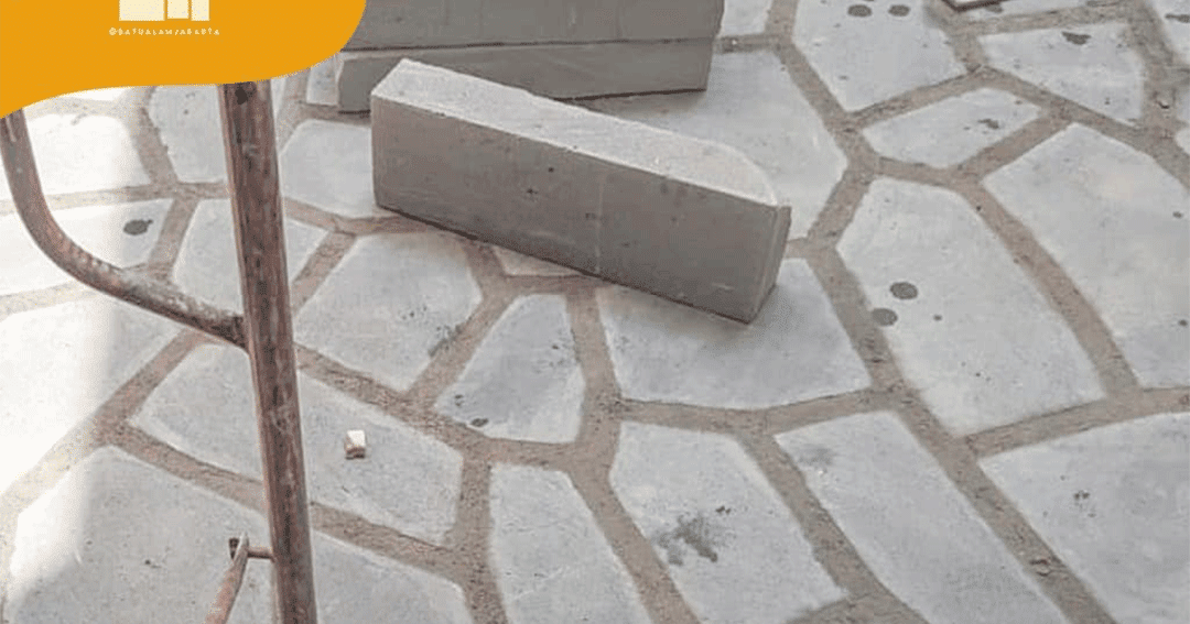 Unik! Lantai Batu Andesit Bentuk Acak ~ JUAL BATU ALAM MURAH TANGERANG