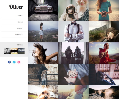 Oliver Blogger Template